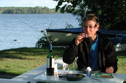 middag ved  kanten af søen